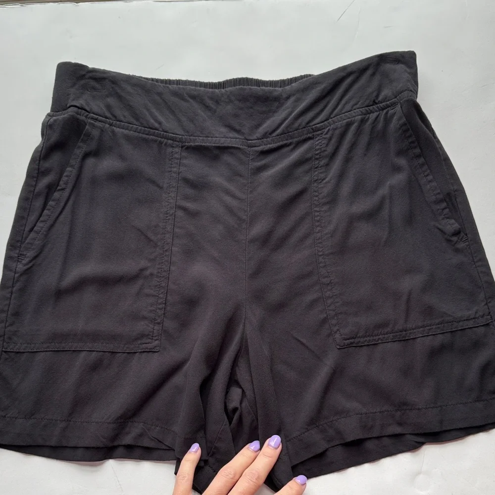 Wildfox Relaxed Fit Pull-On Lounge‎ Shorts Lightweight Black Women’s SmPockets